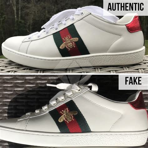 gucci ace sneakers real vs fake|Gucci ace sneakers snakes.